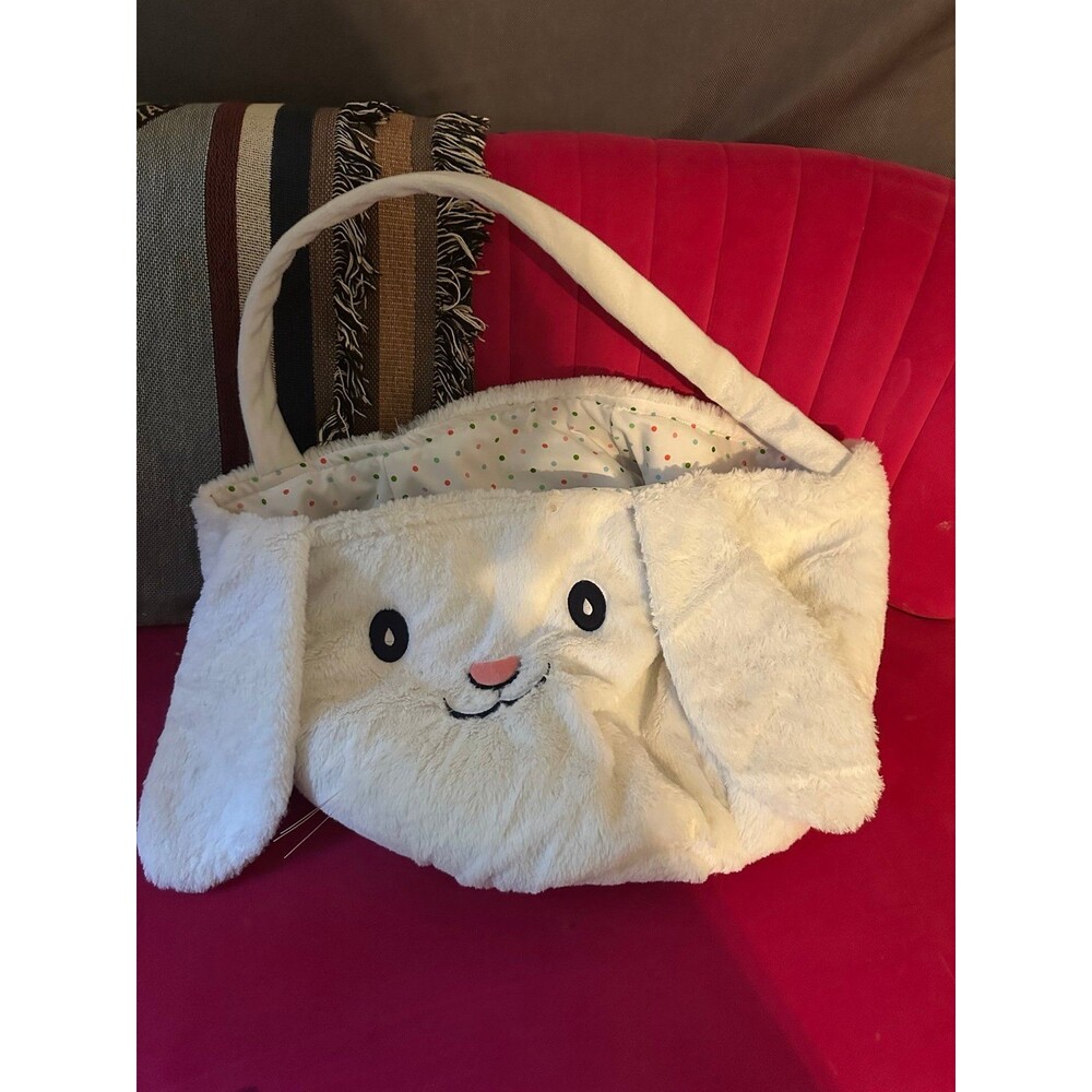 Plush jumbo bunny Easter basket